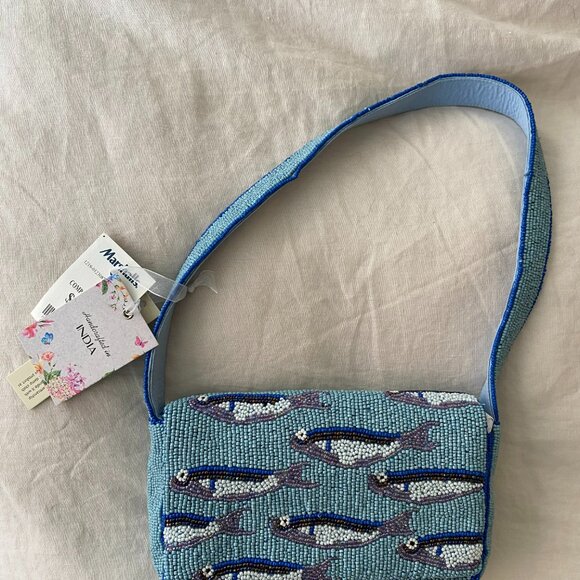 Marshalls Sardine Beaded Shoulder Bag - Picture 3 of 5